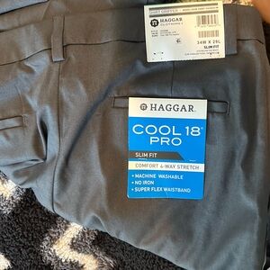 Haggar cool 18 pro dress pants slim fit